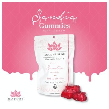 Agua De Flor Gummies - Sandia Con Chile 100mg