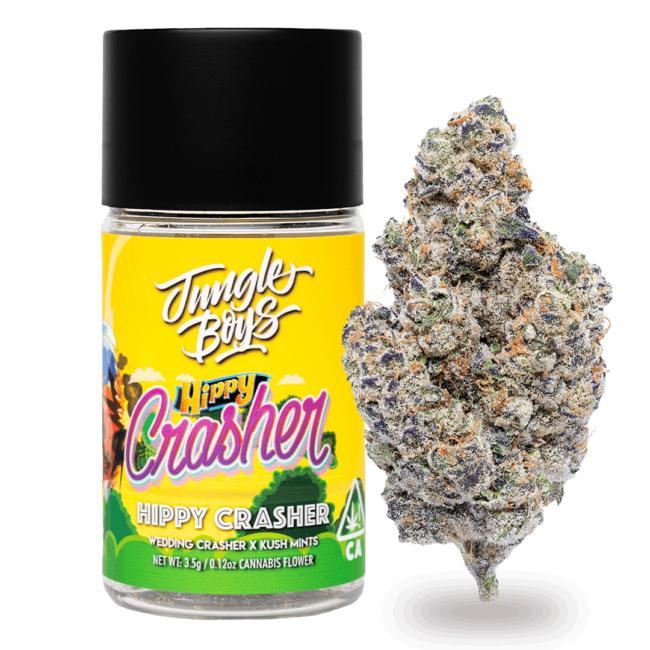 LA Florista Cannabis Weed, Jungle Boys Hippy Crasher, Hippy Crasher 3.5g, premium cannabis flower, Hippy Crasher strain, top shelf weed USA, 3.5g cannabis flower, California weed dispensary, buy Hippy Crasher weed, Jungle Boys cannabis, best cannabis strains 2025, weed delivery California, exotic weed strains, Hippy Crasher hybrid, marijuana 3.5g, legal weed in California, dispensary near me, LA Florista Cannabis Dispensary, top hybrid weed strains, premium weed flower