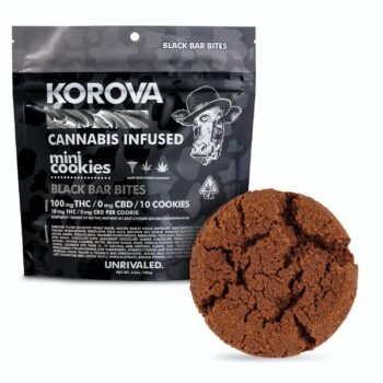 Korova - Black Bar Mini Cookies, 100mg