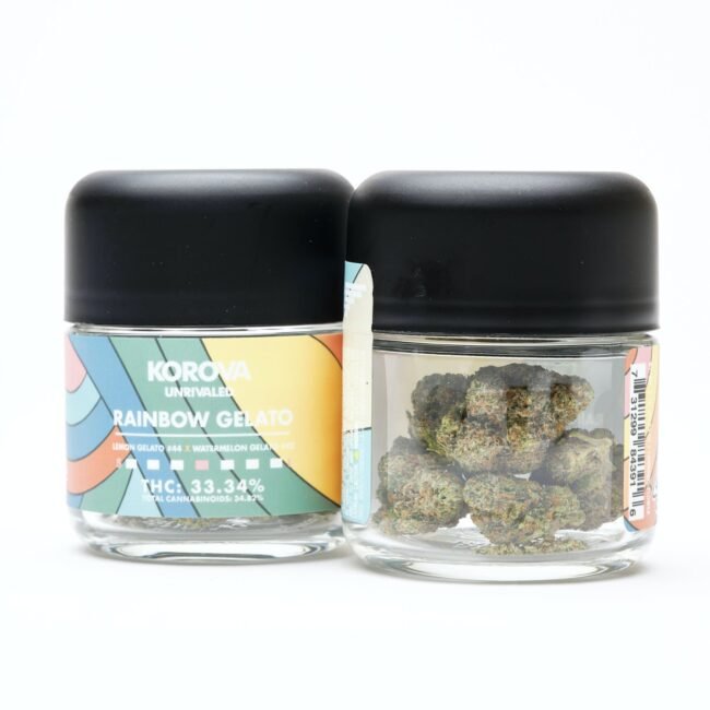 LA Florista Cannabis Weed, Korova Rainbow Gelato, Rainbow Gelato 3.5g, premium cannabis flower, Rainbow Gelato strain, top shelf weed USA, 3.5g cannabis flower, California weed dispensary, buy Rainbow Gelato weed, Korova cannabis, best cannabis strains 2025, weed delivery California, exotic weed strains, Rainbow Gelato hybrid, marijuana 3.5g, legal weed in California, dispensary near me, LA Florista Cannabis Dispensary, top hybrid weed strains, premium weed flower